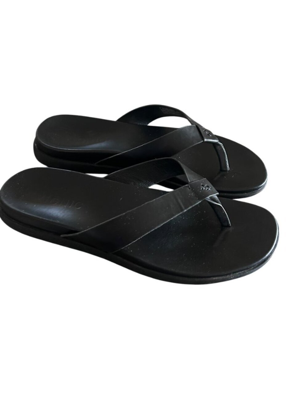 Vionic Elijah Black Leather Sandals 12